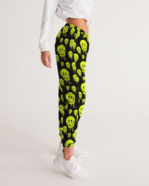 Drippy Melting Smiley Faces Aesthetic Women's Track Pants