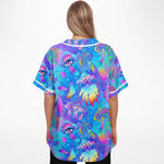 Blue Psychedelic Mushrooms Rave Jersey