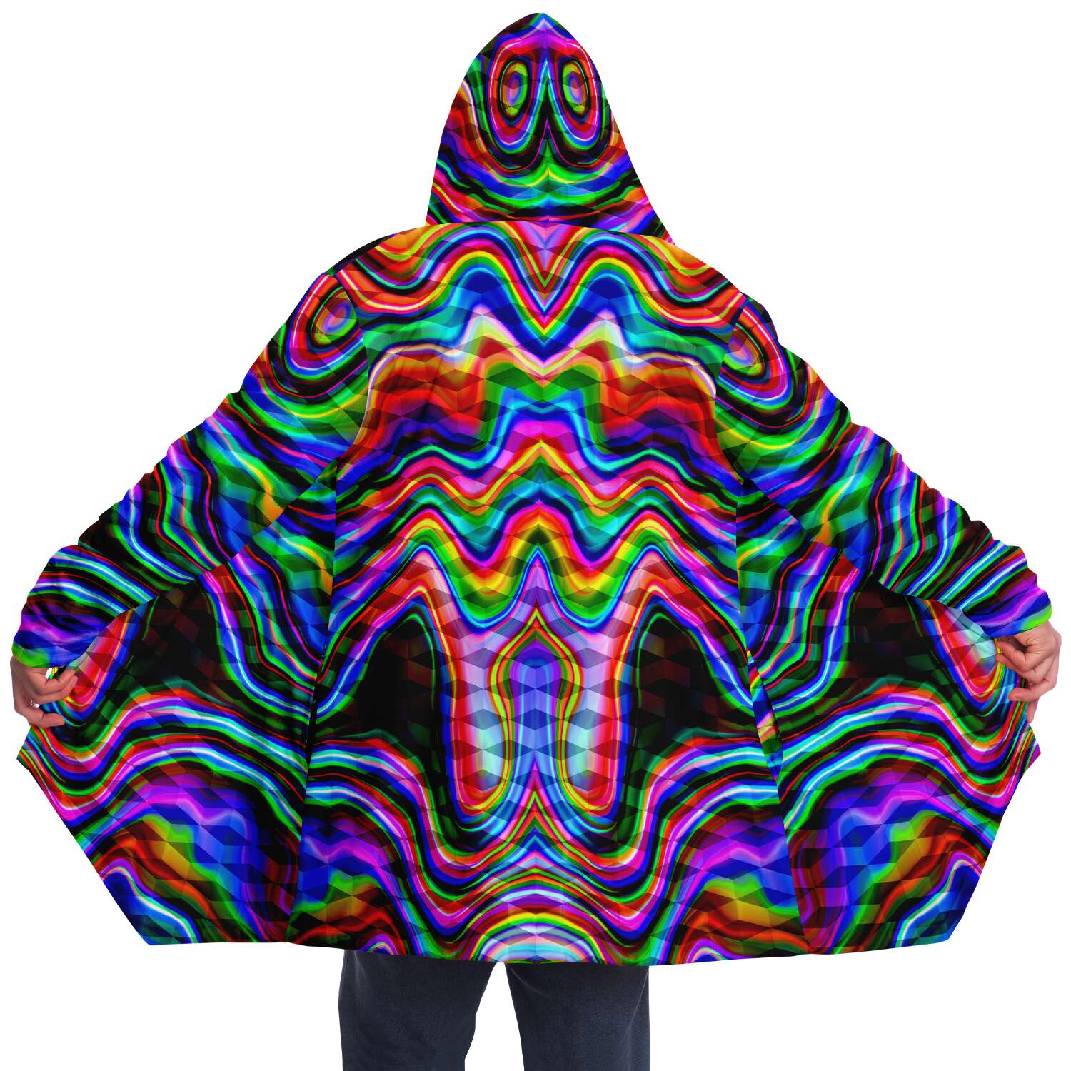 Euphoric Rave Cloak With Hood