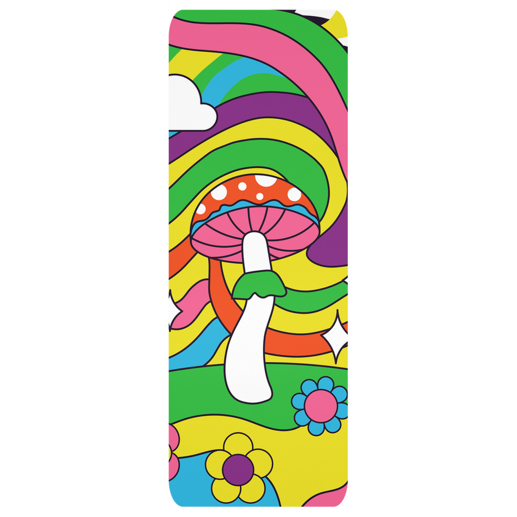 Groovy Mushroom Hippie Yoga Mat