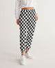 Checkered Black White Women's Track Pants