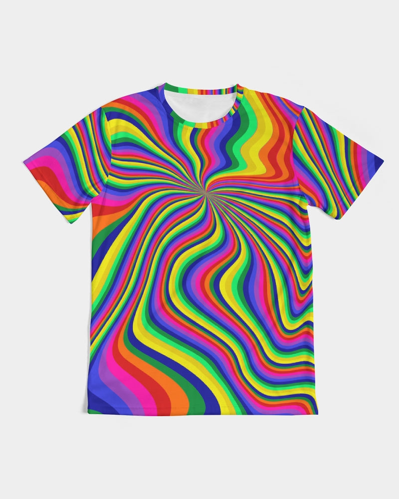 Neon Pour Rainbow Swirl Men's Tee