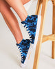 Electric Blue Lightning Women's Hightop Canvas Shoe