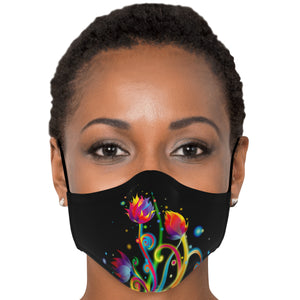 Neon Flowers Face Mask - Mind Gone