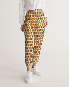 Retro Colorful Smiling Flowers Women's Track Pants