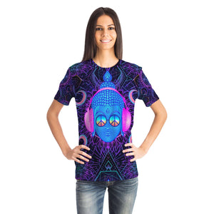 Sacred Buddha T-Shirt - Psytrance Sacred Geometry Psychedelic Shirt - Mind Gone