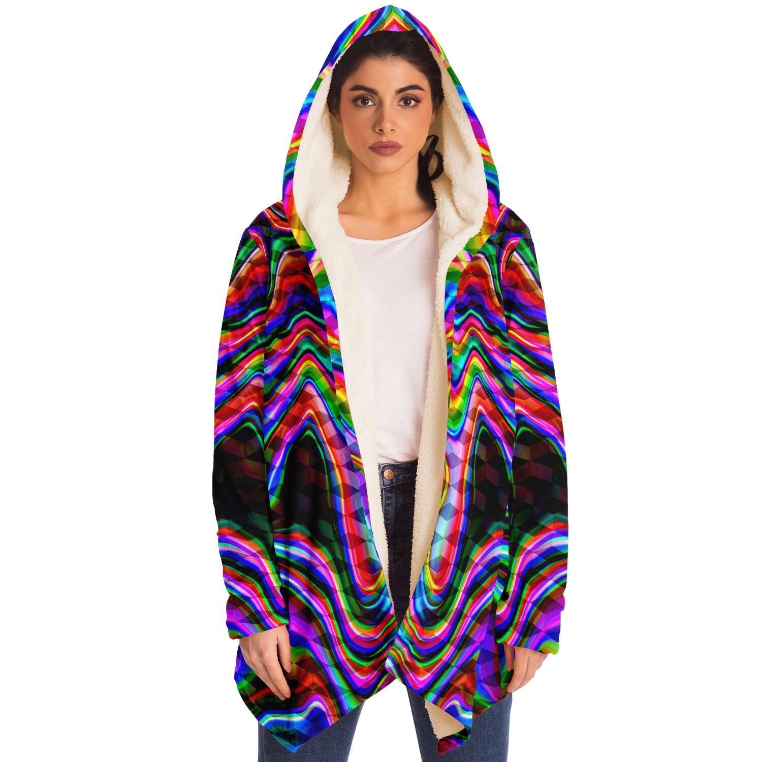 Euphoric Rave Cloak With Hood