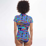 Crazy Electro Trip Short Sleeve Bodysuit