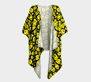 Melting Smiley Face Rave Duster Kimono