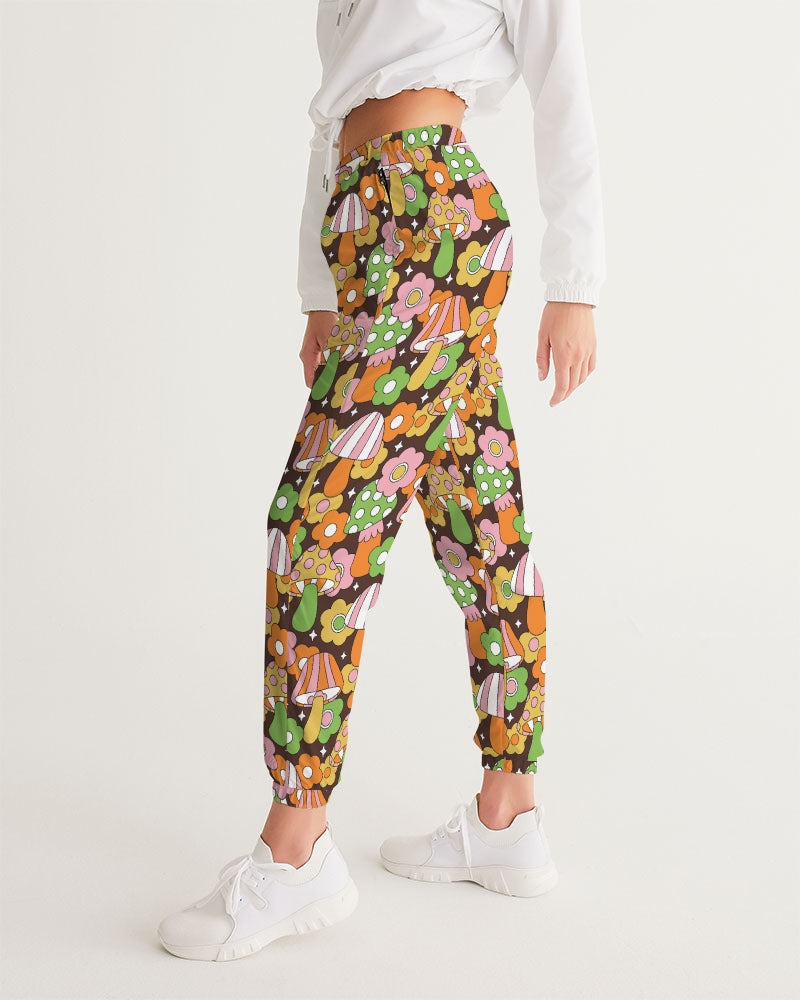 Retro Hippie Mushrooms Women's Track Pants