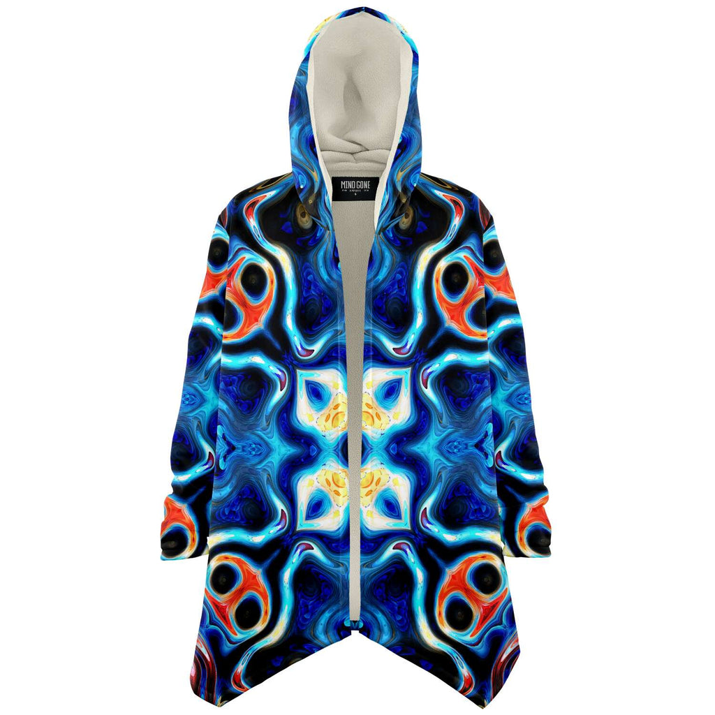 Hydro Daze Fractals Dream Cloak With Hood