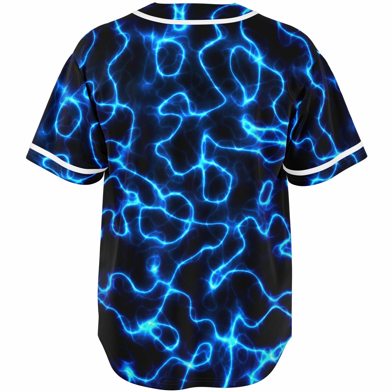 Electric Blue Lightning Festival Rave Jersery