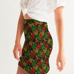 Rasta Ganja Women's Mini Skirt