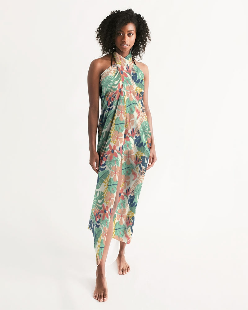 Summer Tropical Floral Swim Cover Up