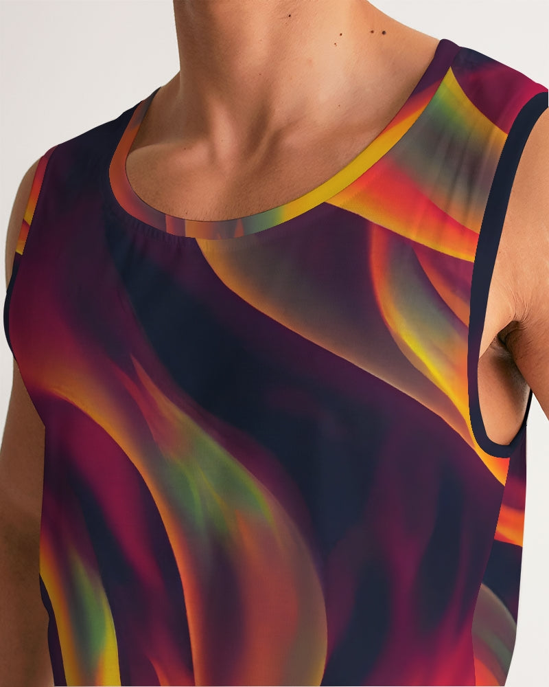 Trippy Fire Flow Men's Sports Tank