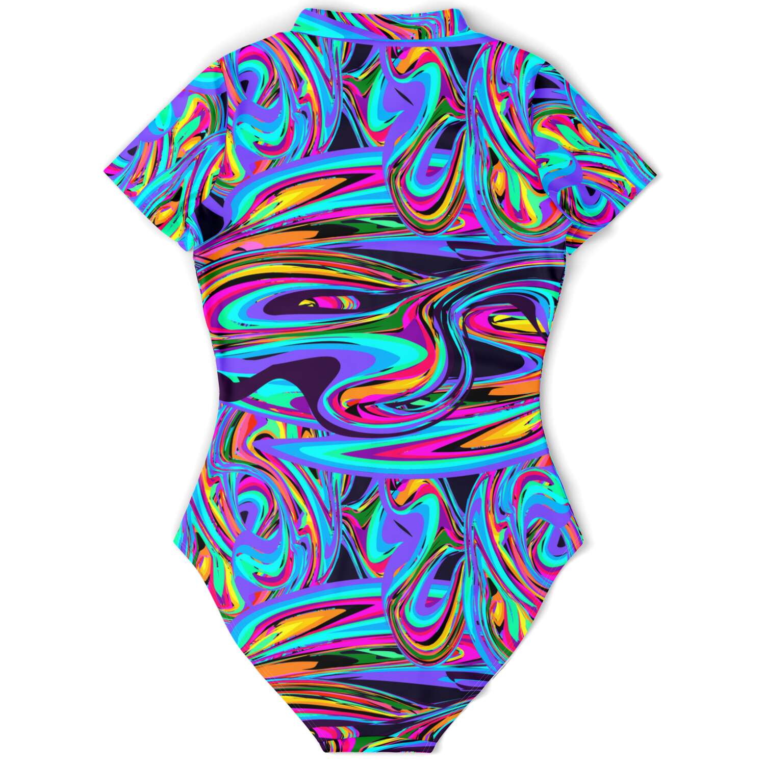 Crazy Electro Trip Short Sleeve Bodysuit