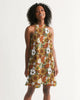 Retro Flower Power Women's Halter Dress