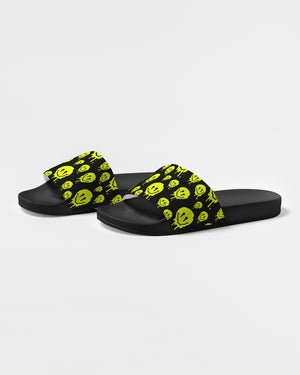 Drippy Melting Smiley Faces Aesthetic Men's Slide Sandals