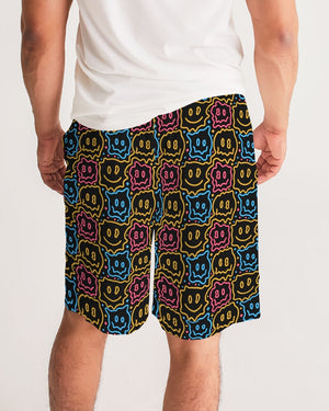 Drippy Smiley Faces Men's Jogger Shorts