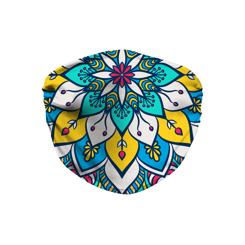 Colorful Floral Mandala Face Mask