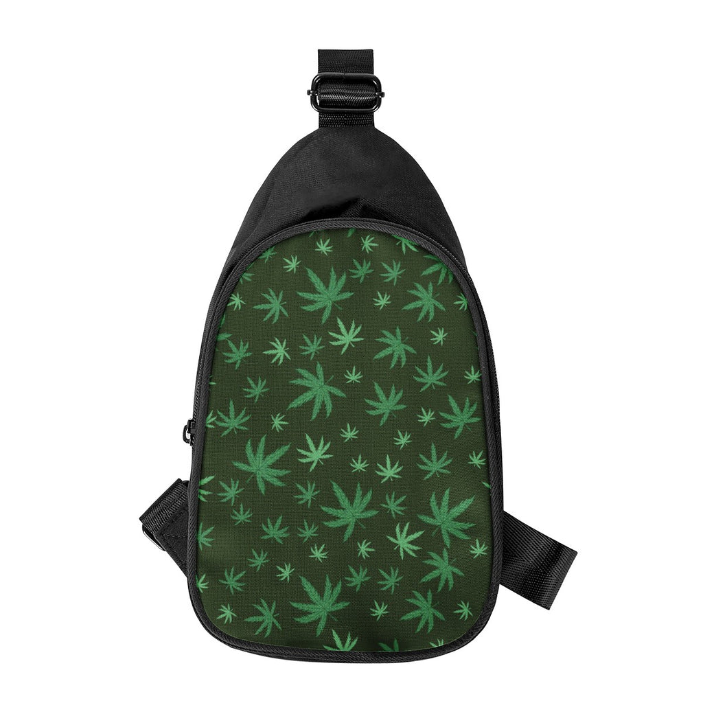 Kush Weed Crossbody Chest Bag