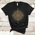 Sacred Geometry Flower Of Life Short-Sleeve Unisex T-Shirt