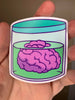 Brain In Jar Sticker