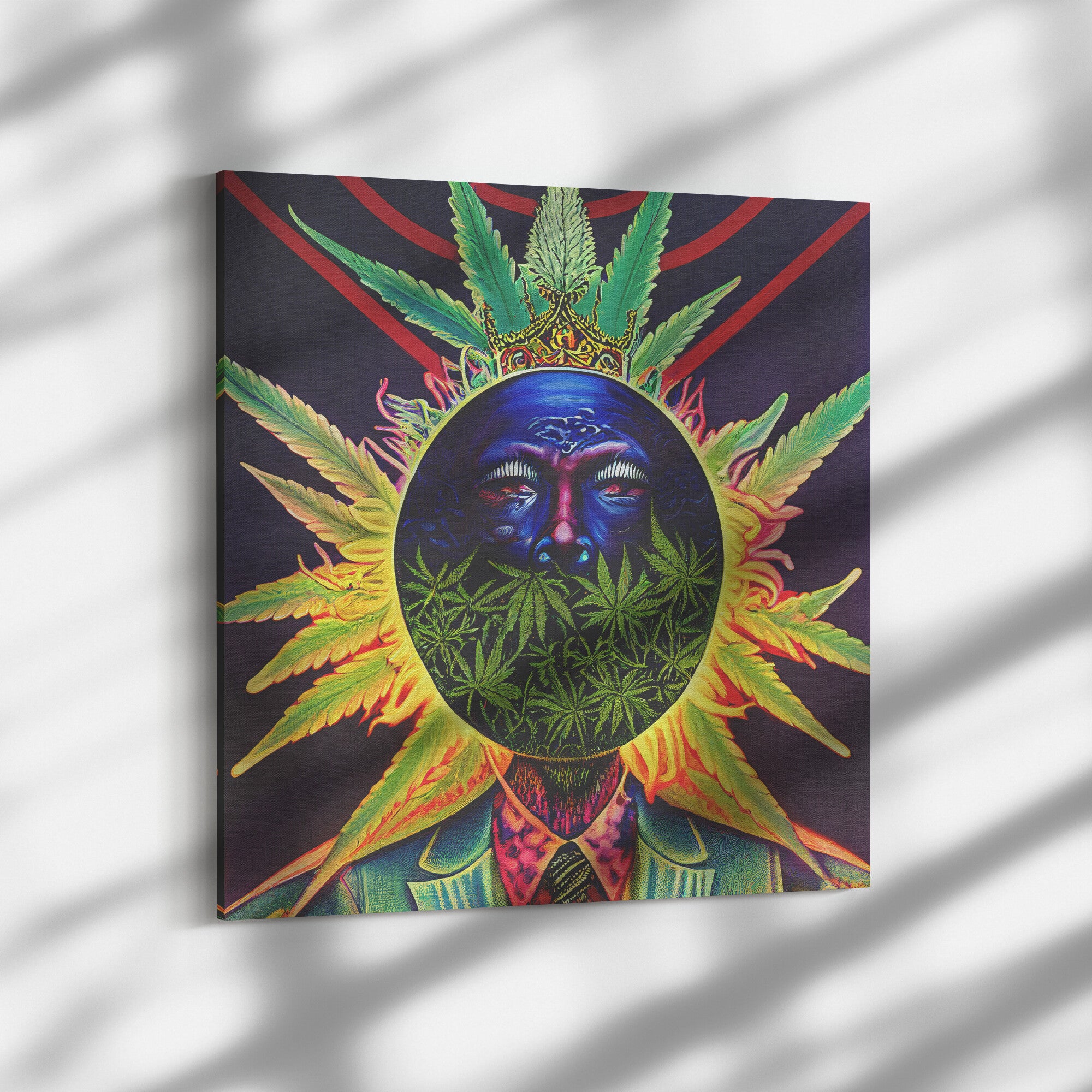 Cannabis King Canvas Wall Art