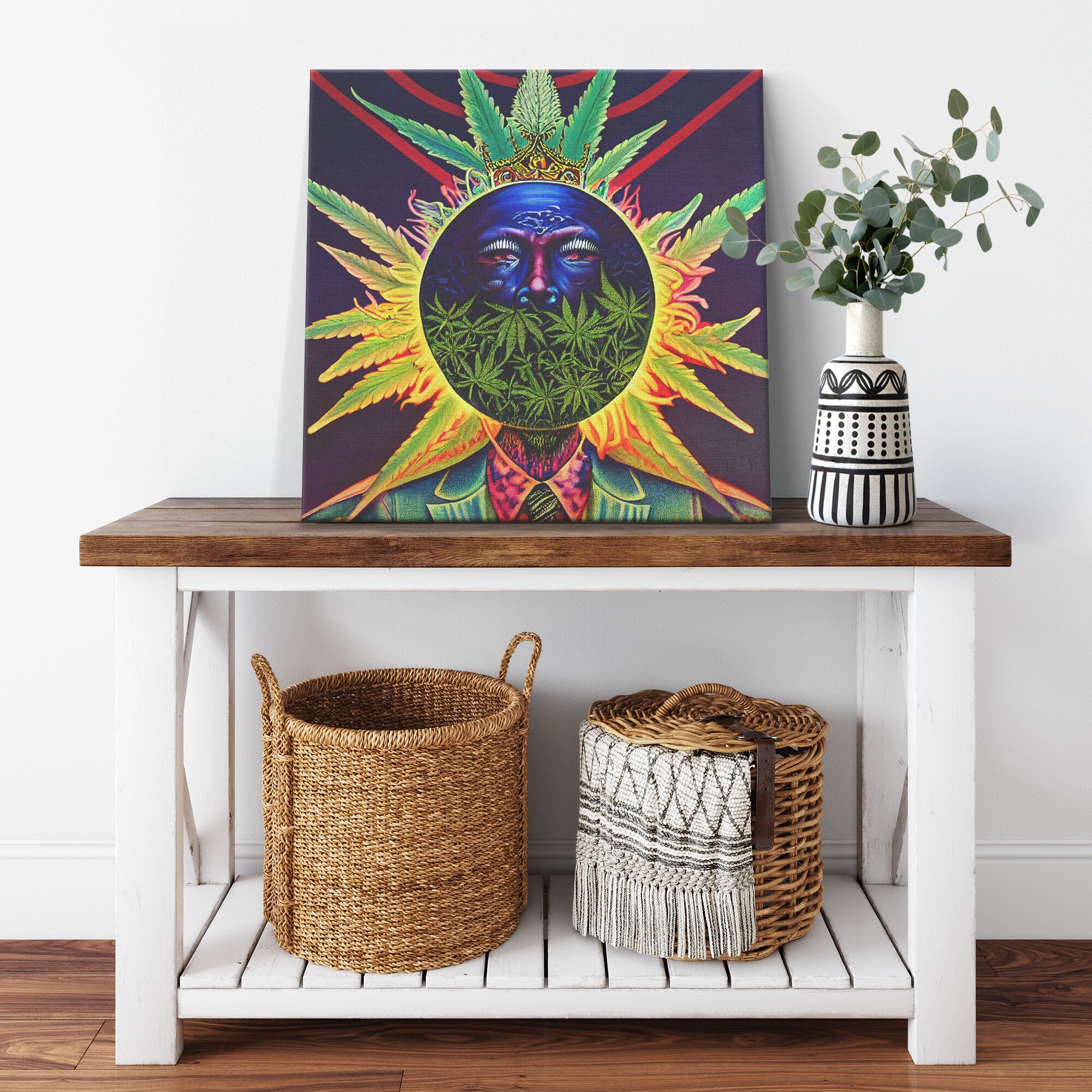 Cannabis King Canvas Wall Art