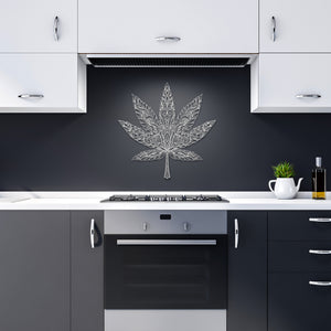 Cannabis Weed Leaf Metal Wall Art