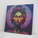 Cosmic Female Visionary Canvas Wall Art