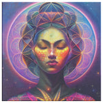 Cosmic Female Visionary Canvas Wall Art