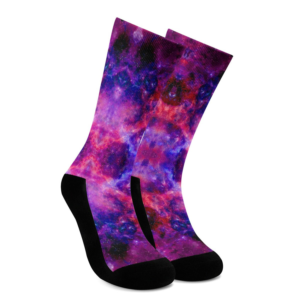 Psychedelic Deep Space Crew Socks