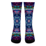 Trippy Fractal Crew Socks