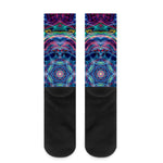 Trippy Fractal Crew Socks