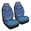 Psychedelic Blue Car Seat Covers
