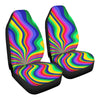 Neon Pour Rainbow Swirl Car Seat Covers