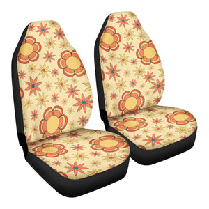 Groovy Victorian Floral Pattern Car Seat Covers