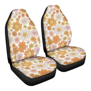 Seventies Floral Bloom Car Seat Covers