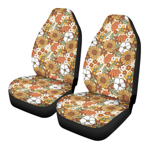 Retro Flower Power Car Seat Covers