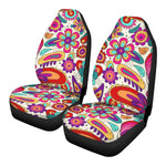 Retro 70s Flowers Car Seat Covers