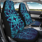 Geometric Teal Car Seat Covers