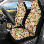 Retro Hippie Mushrooms Car Seat Covers