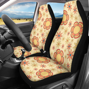 Groovy Victorian Floral Pattern Car Seat Covers