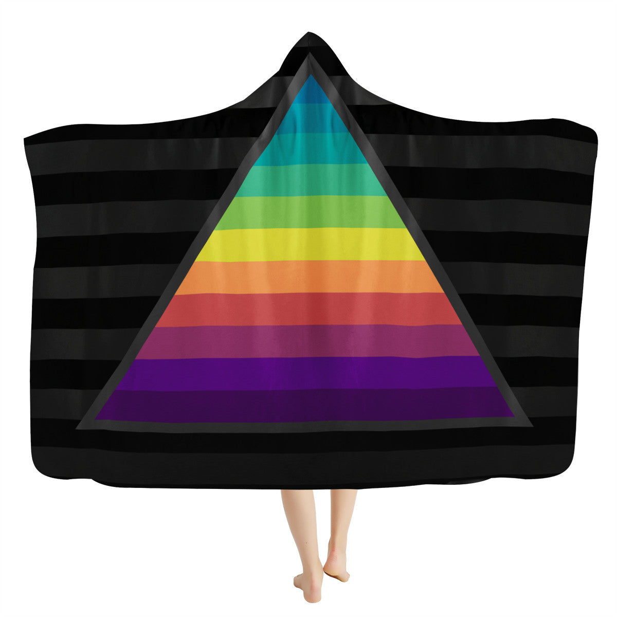 Rainbow Prism Hooded Blanket - Mind Gone