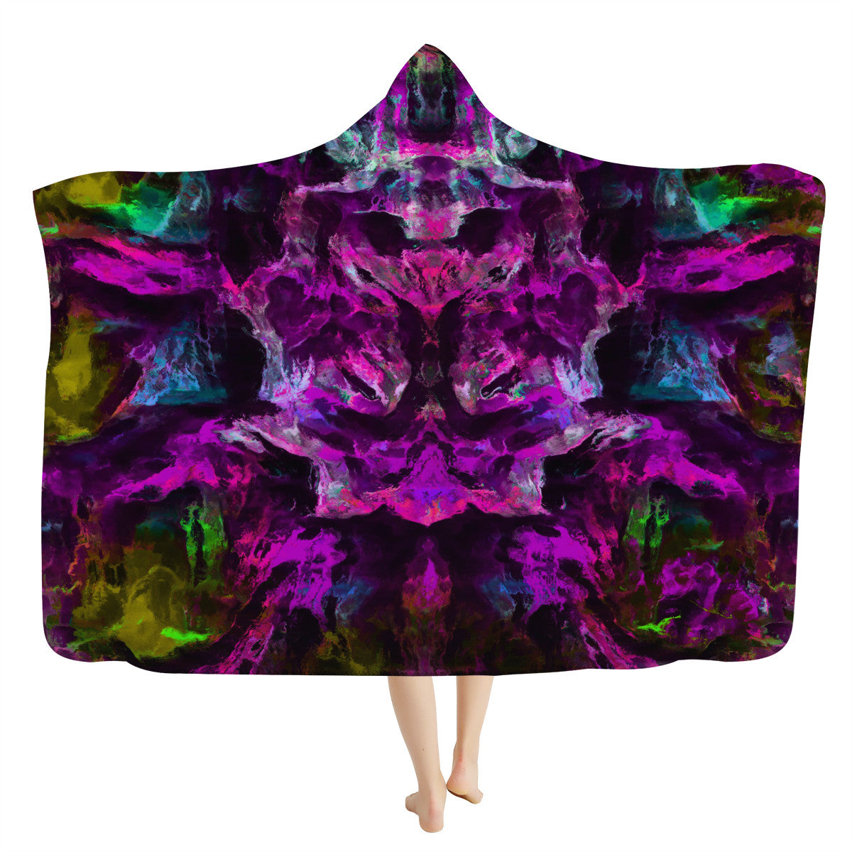Dreamweaver Psychedelic Hooded Blanket