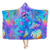 All Seeing Eye Mushroom Hooded Blanket