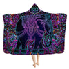 Hypnotic Tribal Elephant Hooded Blanket