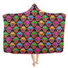 Trippy LSD Blotter Tongue Hooded Blanket