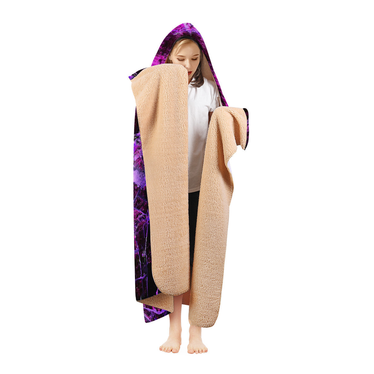 Purple Core Goa Hooded Blanket